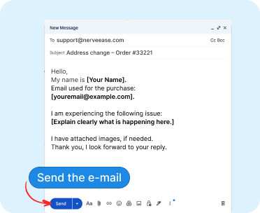 Screenshot showing send button